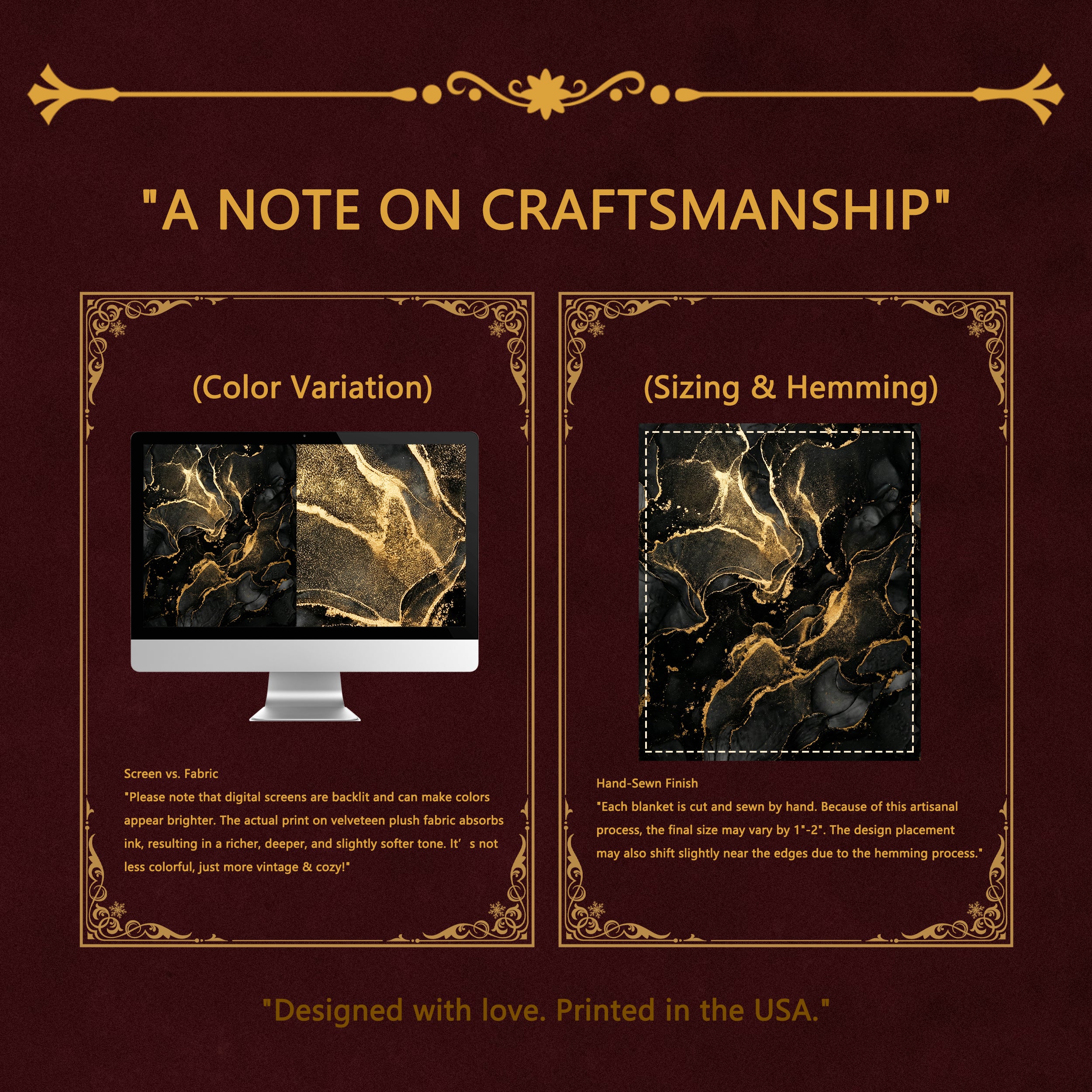 Dark Luxury "Liquid Gold" Throw - Black Marble & Gold Alcohol Ink Abstract Velveteen Blanket